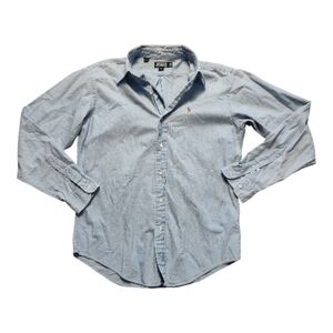 Polo By Ralph Lauren Men's Shirt Extra Large Blue 100% Cotton